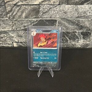 Pokémon Scrafty #188 Black Star Promo Cosmos Holo Card from Journey Together Set